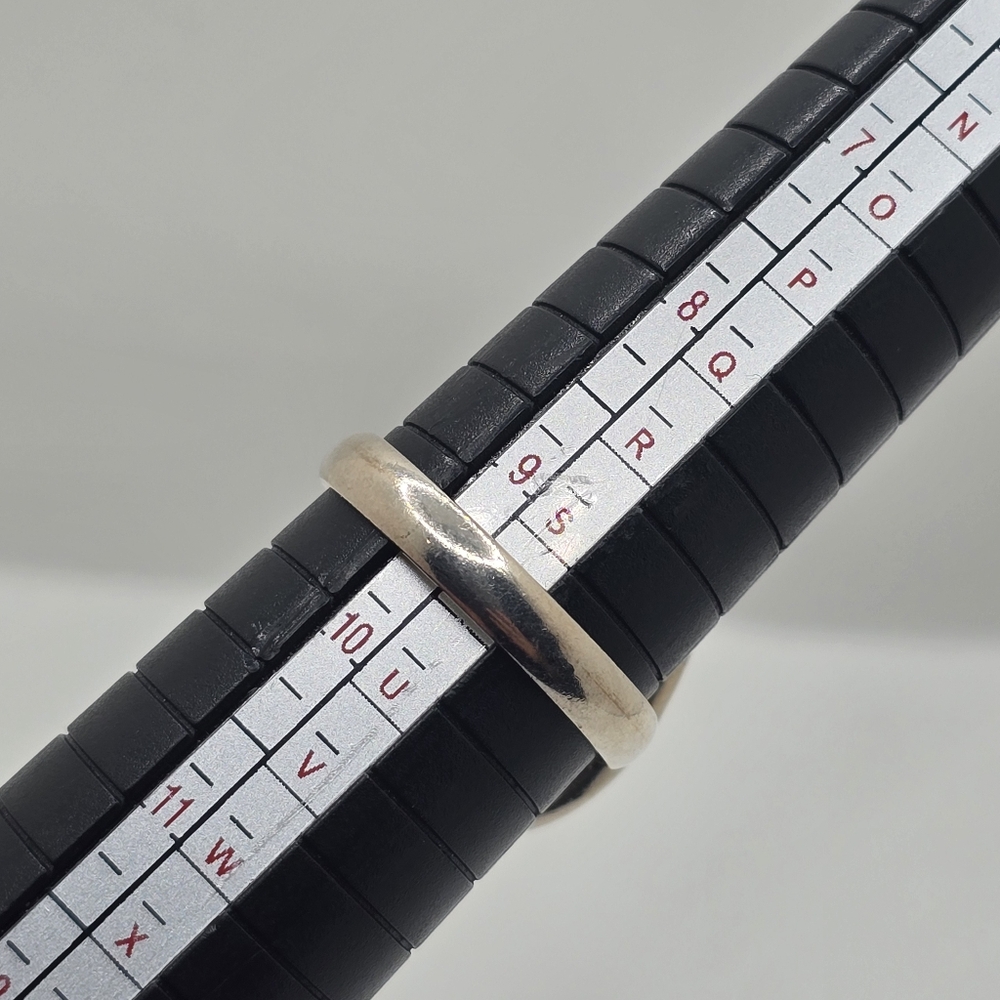 Large Labradorite Gemstone Ring .925 Sterling Sil… - image 8